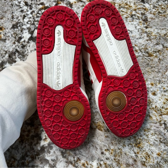 Adidas Forum 84 Low Women's Sneaker Shoes Size 7 GX4518 Red and White - Picture 6 of 11